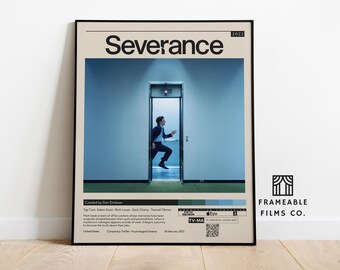 Severance Minimalist Series Poster | Icon Cinema Series | Reimagined Art Print | Modern Wall Art | Home Décor