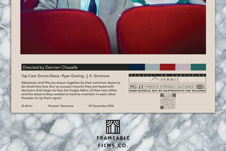 La La Land Minimalist Movie Poster Icon Cinema Series Reimagined Art