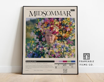 Midsommar Minimalist Movie Poster | Icon Cinema Series | Reimagined Art Print | Modern Wall Art | Home Décor