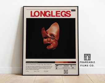 Longlegs Minimalist Movie Poster | Icon Cinema Series | Reimagined Art Print | Modern Wall Art | Home Décor