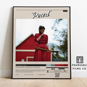 Pearl Minimalist Movie Poster | Icon Cinema Series | Reimagined Art Print | Modern Wall Art | Home Décor
