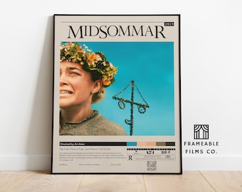 Midsommar Minimalist Movie Poster | Icon Cinema Series | Reimagined Art Print | Modern Wall Art | Home Décor