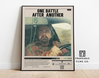 One Battle After Another Minimalist Movie Poster | Icon Cinema Series | Reimagined Art Print | Modern Wall Art | Home Décor