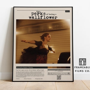 The Perks of Being a Wallflower Minimalist Movie Poster | Icon Cinema Series | Reimagined Art Print | Modern Wall Art | Home Décor