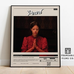Pearl Minimalist Movie Poster | Icon Cinema Series | Reimagined Art Print | Modern Wall Art | Home Décor