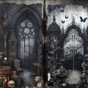 Gothic Fairytale Junk Journal Kit: Dark Fantasy Scrapbook Paper ...