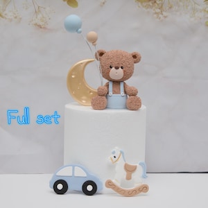 Cute Bear Cake Topper, Made of Lightweight clay