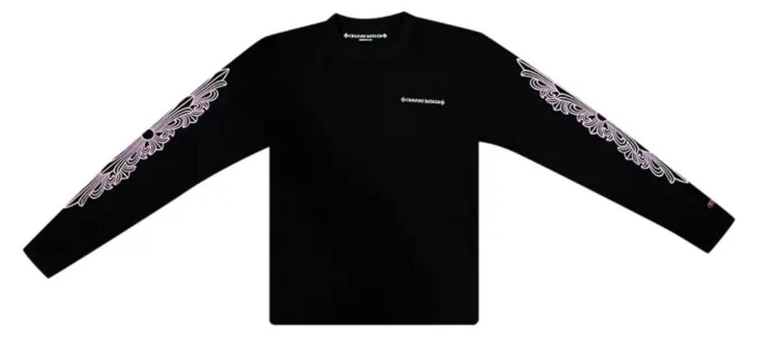 Chrome Hearts X Matty Boy PPO Script Thermal Long-sleeve Top Chrome Hearts X Matty Boy PPO Script Thermal Long-sleeve Top