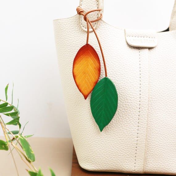 Leather Handmade Charms Leaves