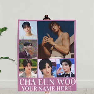 Cha Eun woo Blanket, Astro Cha Eun woo Kdrama Merch, Gift for Cha Eun woo Fans, Gift Ideas for Kpop Fans, Cha Eun woo Abs