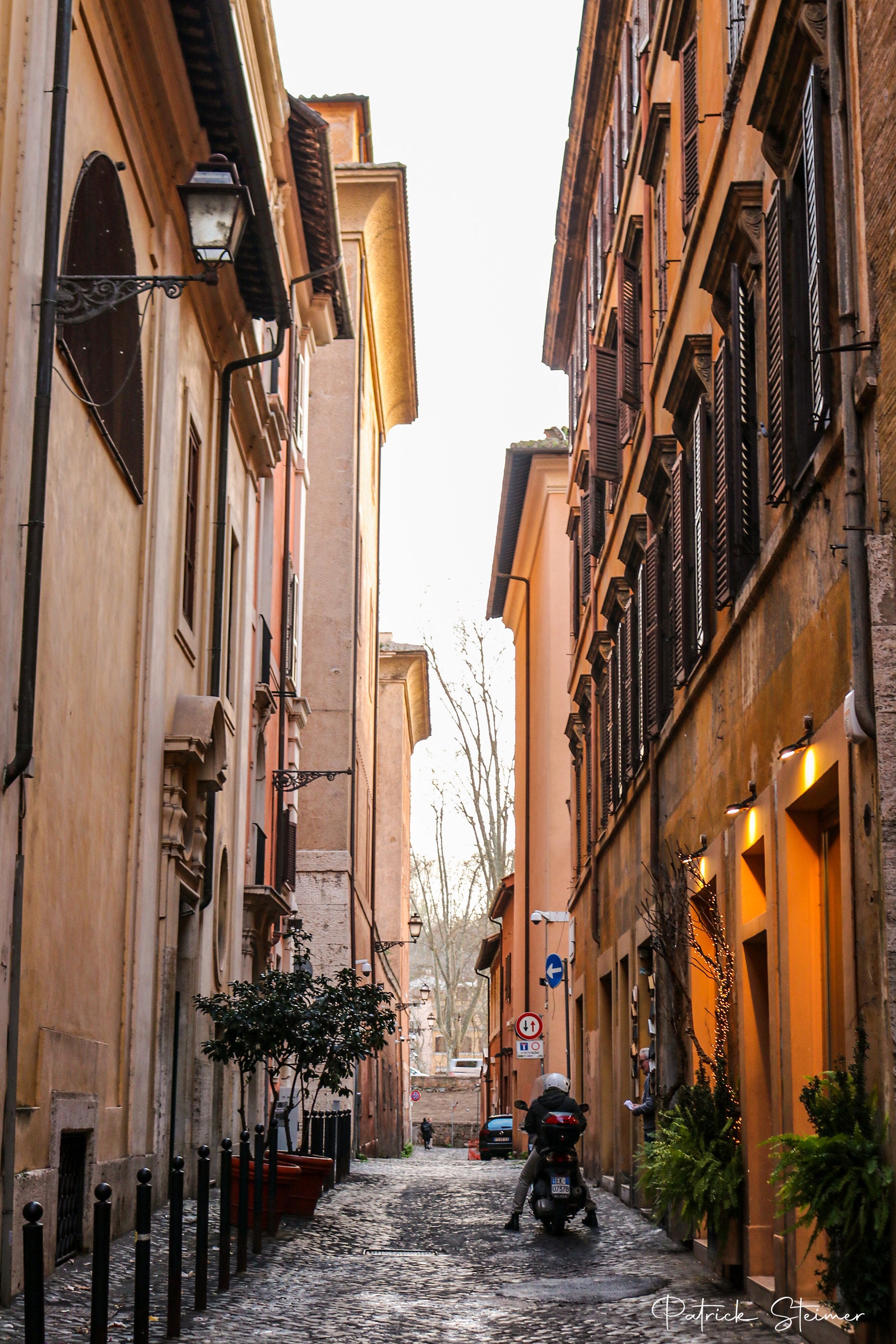 Rome, Italy Cobblestone Street - Vertical Fine Art Photo Print - Etsy