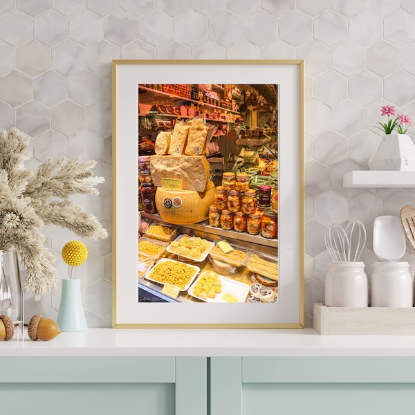 Italian Food Display - Bologna, Italy - Vertical Fine Art Photo Print