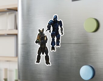Halo 3 Brute Decals with weapons, Waterproof Vinyl Kiss-Cut Decal for Phone, Laptops, Skateboards, Fridges, Water Bottles, Planners, etc.
