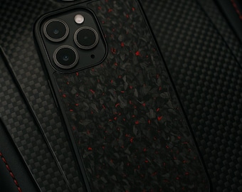 IPHONE Real Forged Carbon Fiber Phone Case | RED