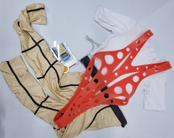 Inspired Leeloo suspenders - Leeloo cosplay costume - Fifth Element