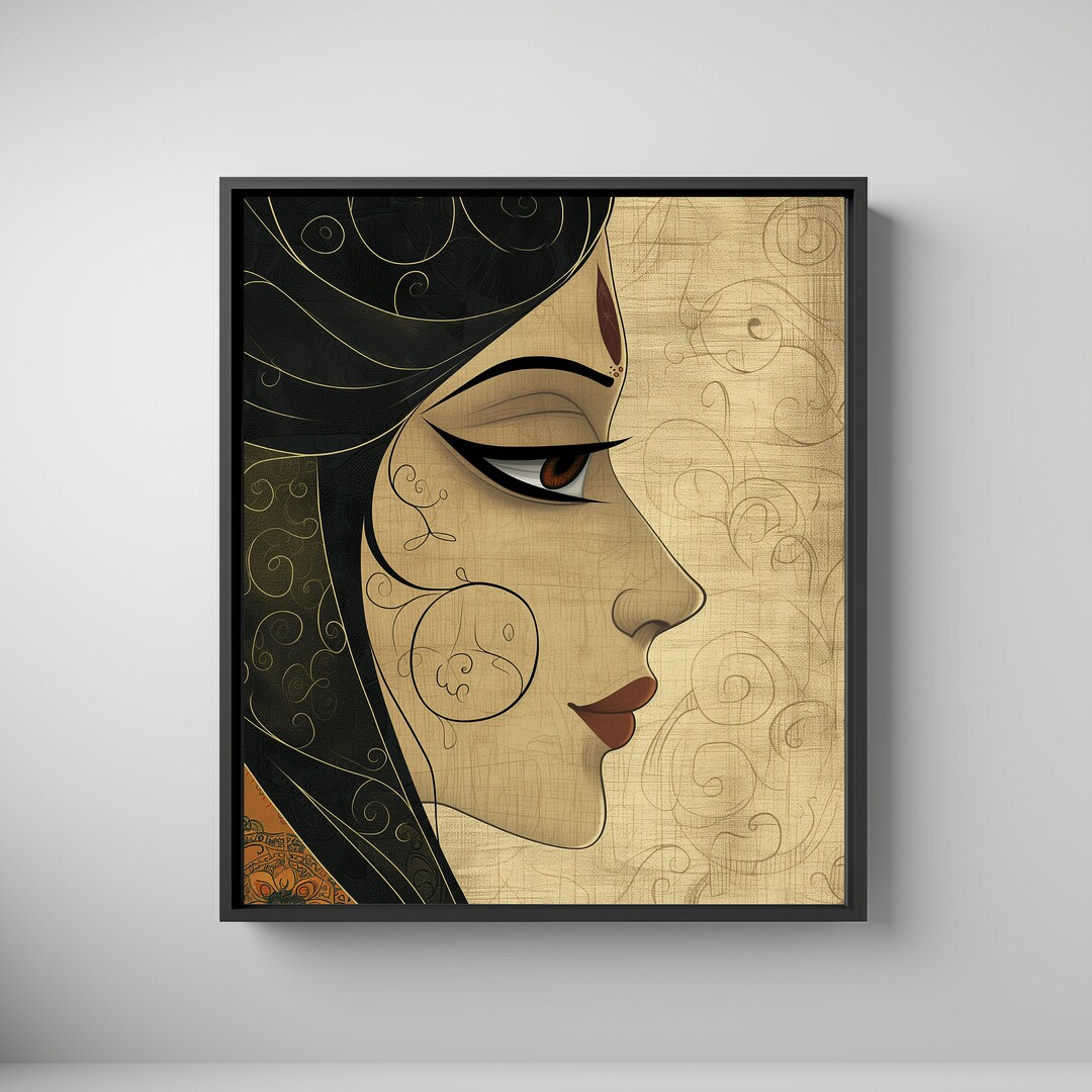 Indian Digital Art, Madhubani Fusion, Madhubani Art, Indian Painting