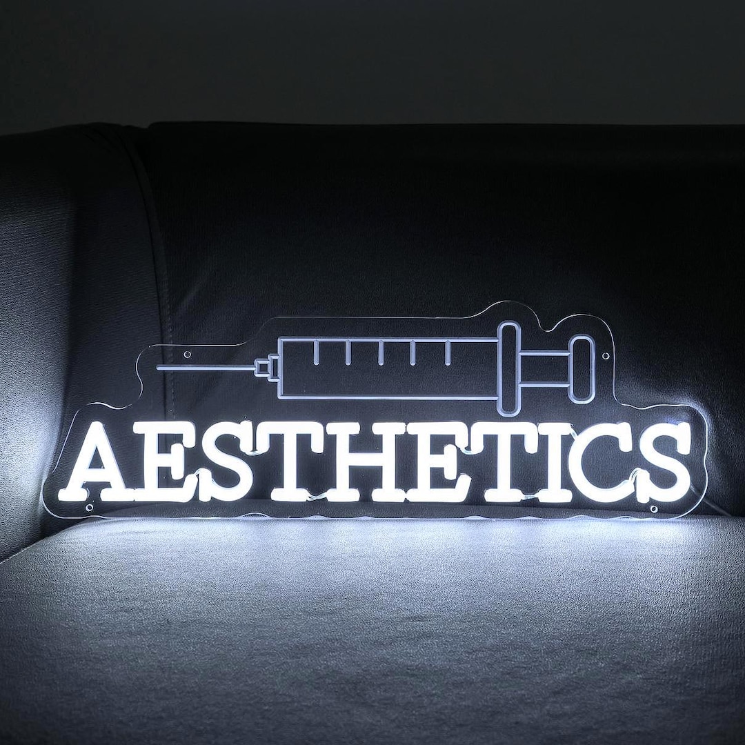 Aesthetics Neon Sign: Beauty Salon Decor, Hair Room Art - Etsy