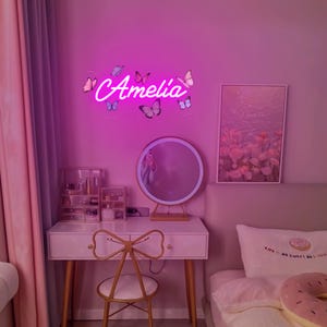 Butterfly Name Neon Sign,Butterfly Name Sign,Personalized Girls Name,Handmade Light,Gifts For Her,Girls Room,Baby Girl Gifts,Christmas Gifts
