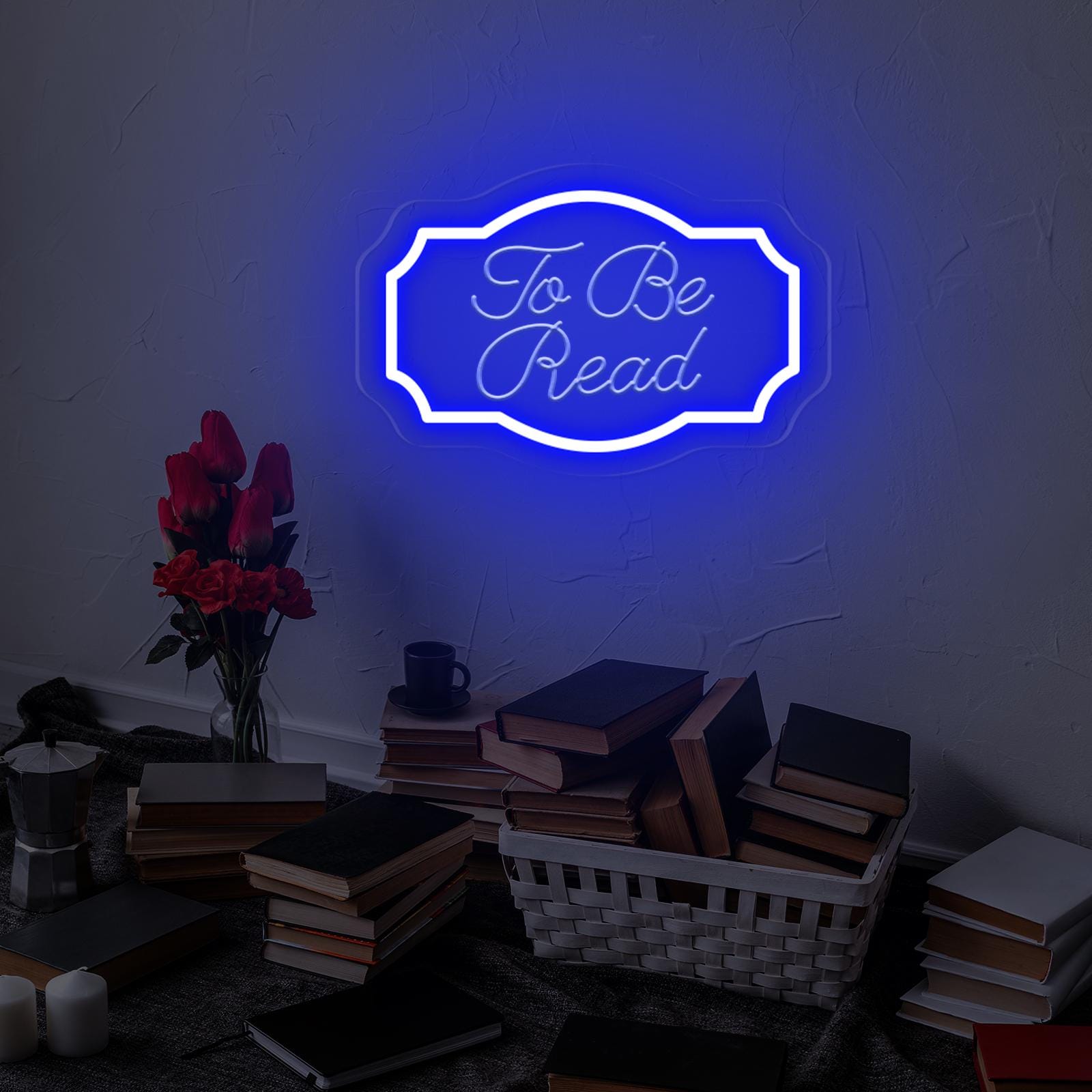 Read Books Be Kind - Insegna al neon per decorazione da