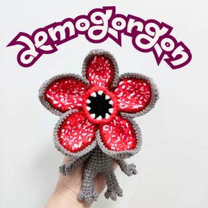 Demogorgon Crochet Patterns Amigurumi, crochet plush pattern, Stuffed Amigurumi, Instant Digital File Download, halloween crochet pattern