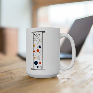 I Monogram Ceramic Mug 15oz