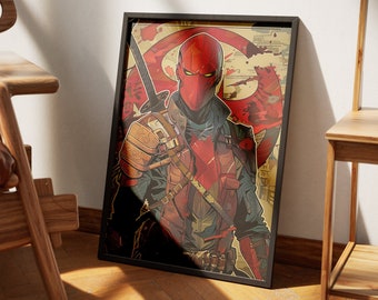 Red Hood Japanese Art Style Print – DC Comics Vigilante (Digital Download)
