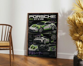 Porsche 911 GT3 RS Space Ranger Art Print