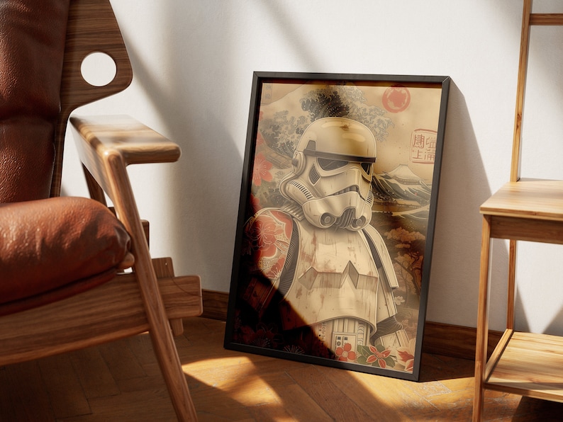 Trooper 048 Poster Japanese Art Style Digital Print - Exclusive Space War Poster, Instant Download