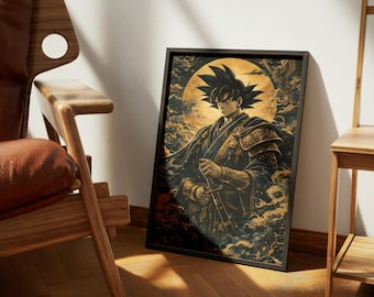 Anime Samurai Warrior Print