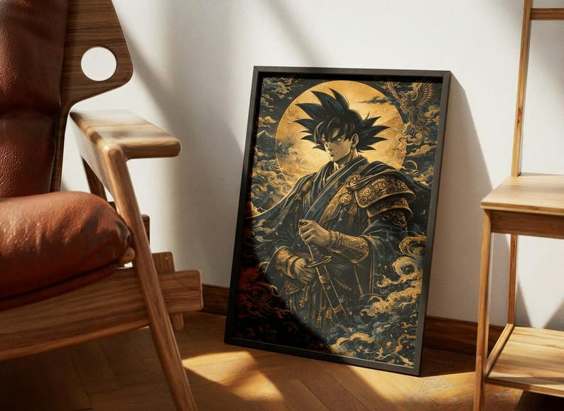 Anime Samurai Warrior Print
