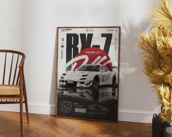 Mazda RX-7 FD3S JDM Wall Art