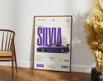Nissan Sports Car Printable Wall Art