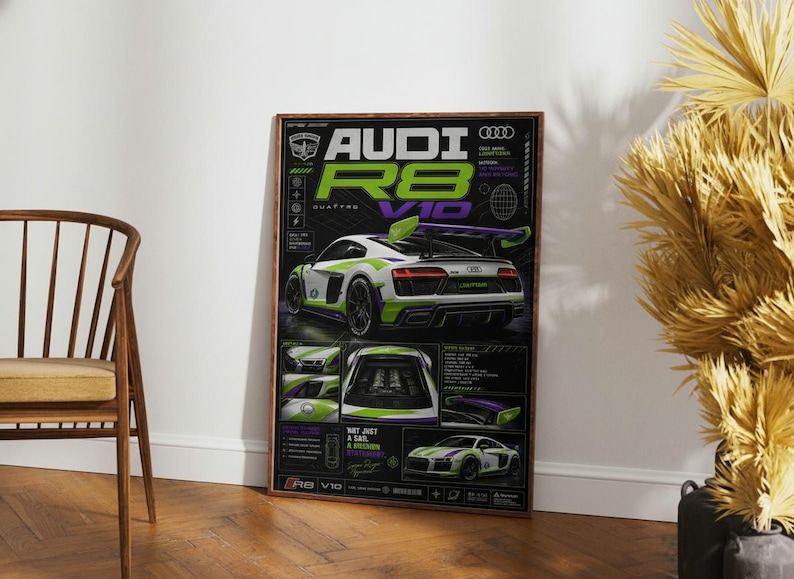 Audi R8 V10 Space Ranger Livery Poster