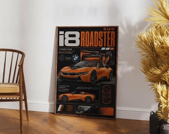 BMW i8 Roadster Printable Wall Art