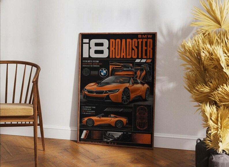 BMW i8 Roadster Printable Wall Art