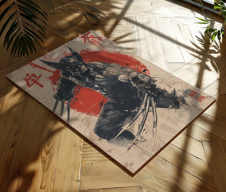 Wolverine 076 Poster Japanese Art Style Digital Print - Exclusive Marvel comic book Poster, High Quality Instant Download