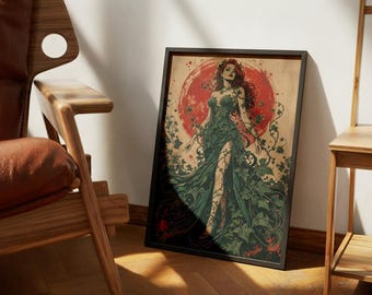 Ivy Goddess Botanical Art Print