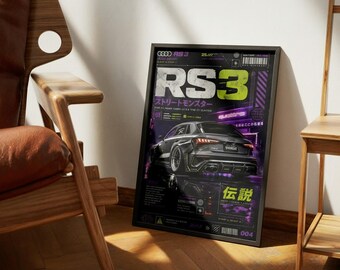 Audi RS3 Widebody Poster