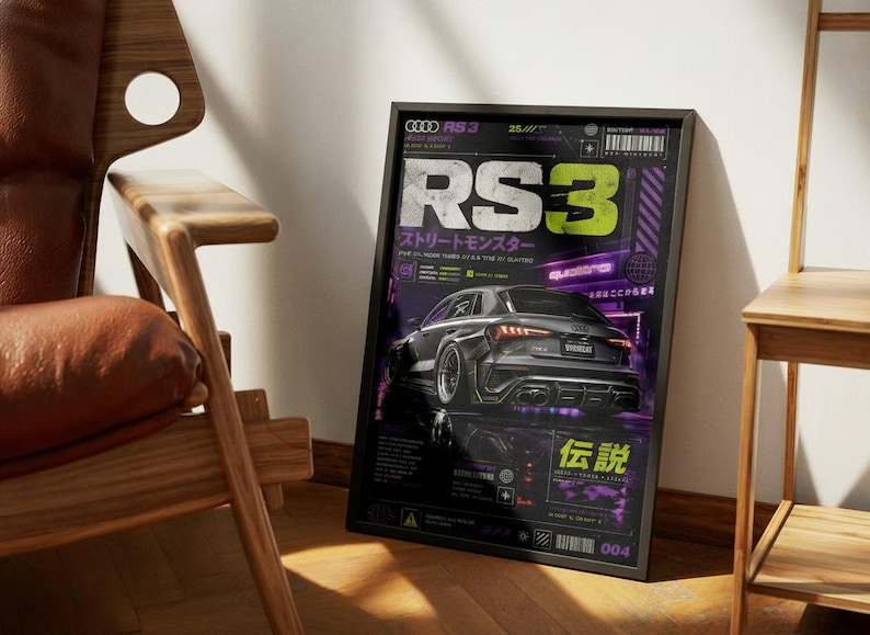 Audi RS3 Widebody Poster