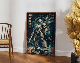 Mecha Warrior Print