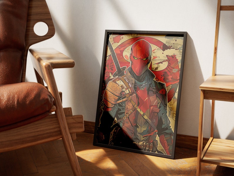 Red Hood Japanese Art Style Print – DC Comics Vigilante (Digital Download)