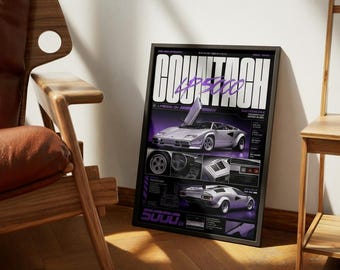 Lamborghini Countach LP5000 QV Poster