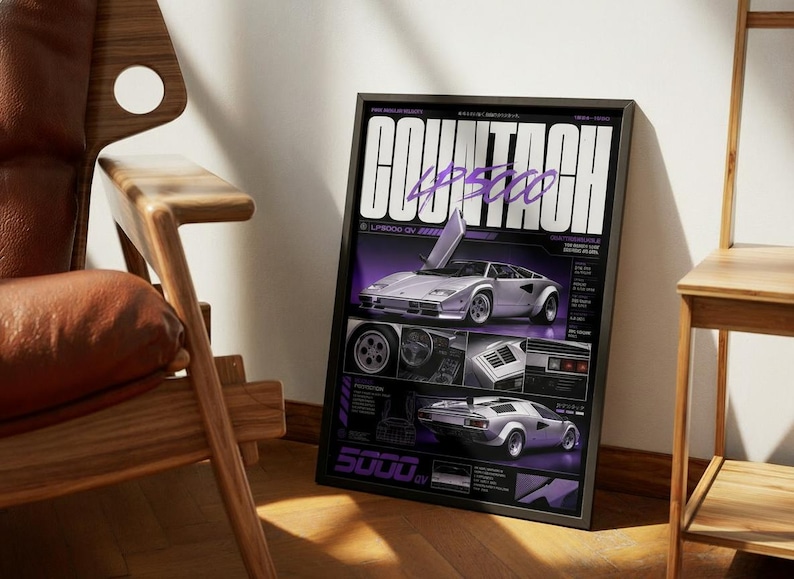 Lamborghini Countach LP5000 QV Poster