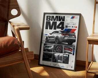 BMW M4 Competition Poster