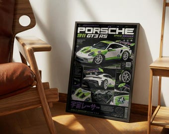 Porsche 911 GT3 RS Space Ranger Edition Poster