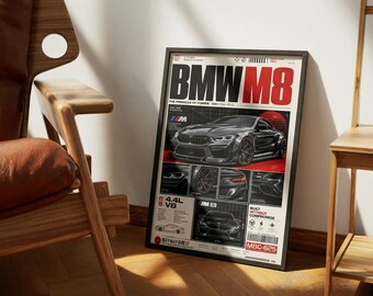 BMW M8 Competition Poster