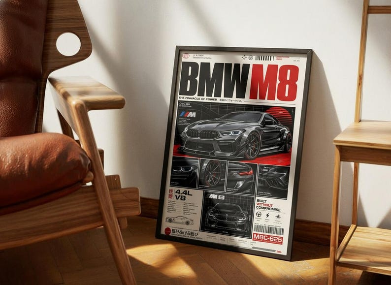 BMW M8 Competition Poster