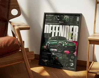 Green Defender 4x4 Poster