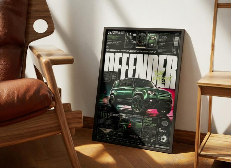 Green Defender 4x4 Poster