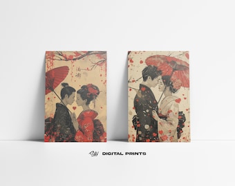 Eternal Love: Romantic Couple Valentine's Day Poster - Heartwarming Wall Decor, High-Quality Instant Download, perfect gift for boyfriend